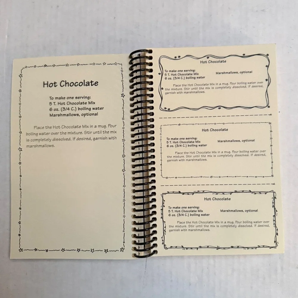 Gifts in a Jar Cocoas Cappuccinos Coffees & Teas Spiral Bound Recipe Book